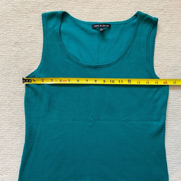 Cable & Gauge Tank Top turquoise green - Picture 6 of 7
